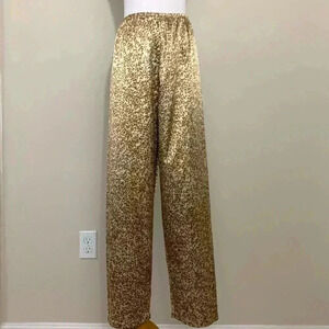 Victoria’s Secret gold satin pajama bottoms